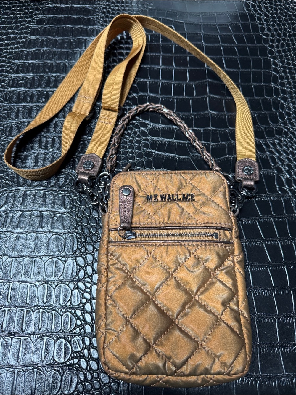 MZ Wallace Quilted Crossbody Phone Pouch
